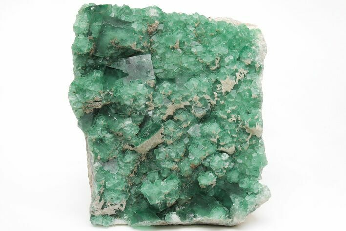 Green, Fluorescent, Cubic Fluorite Crystals - Madagascar #210467